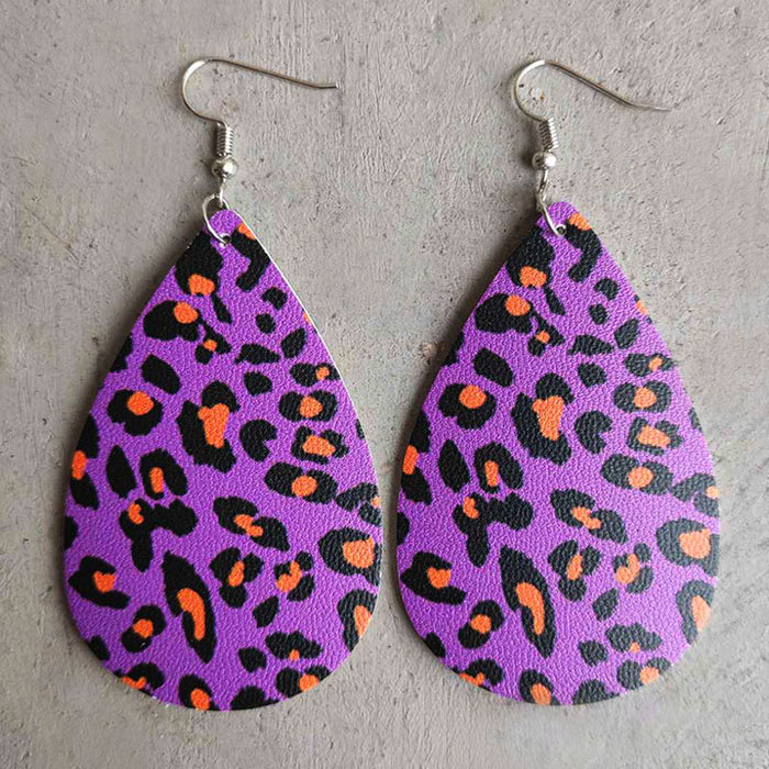 Wholesale Halloween Funny PU Leather Earrings JDC-ES-HeYi093