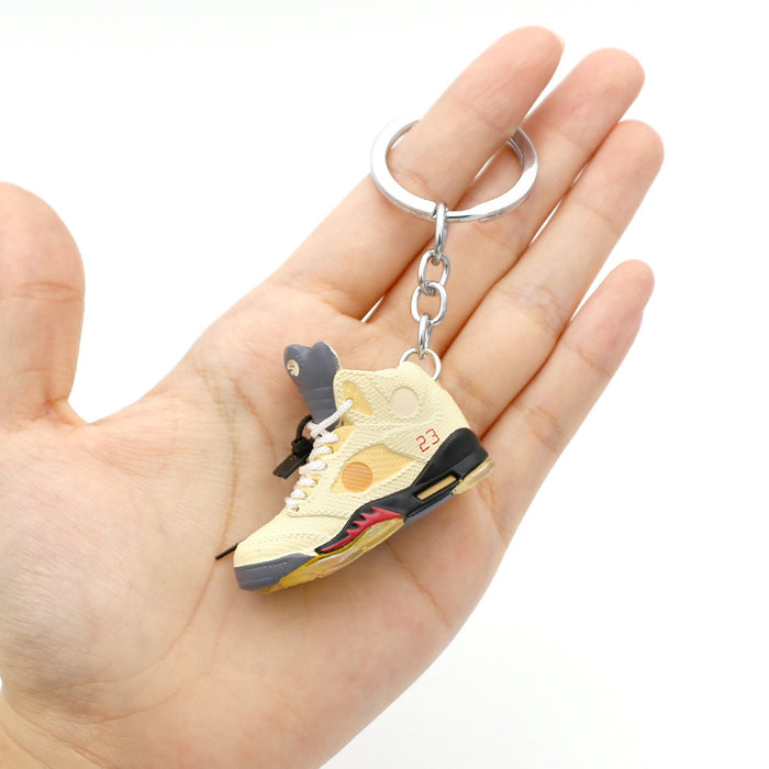 Wholesale PVC Basketball Shoe Model Keychain JDC-KC-QLPing015