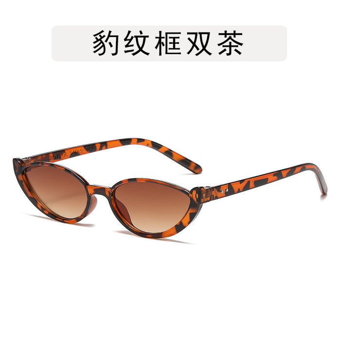 Wholesale Cat eye niche half frame sunglasses retro glasses fashion trend sunglasses