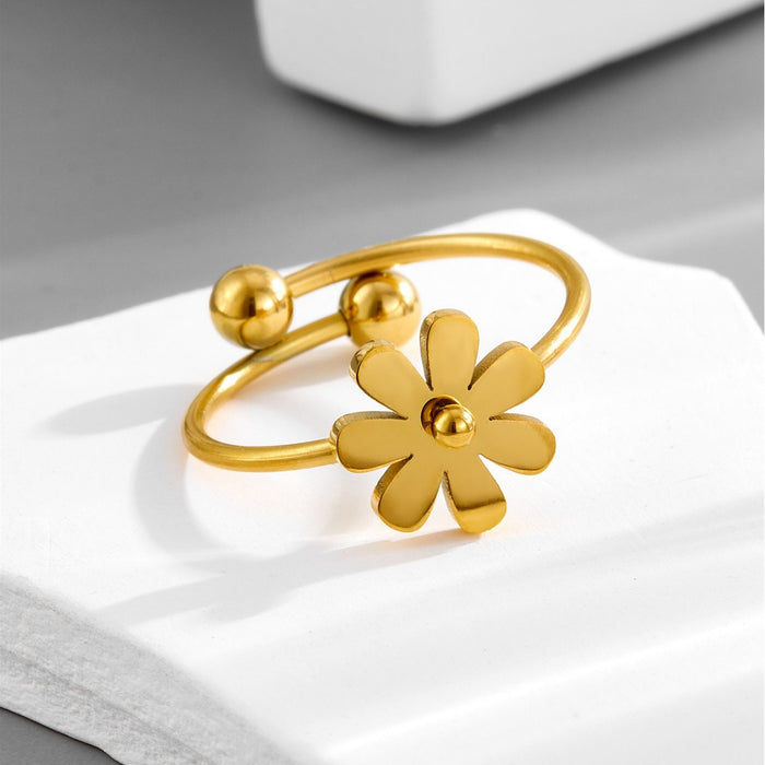 Wholesale Ring jewelry with an open mouth ring, light luxury and high-end jewelry