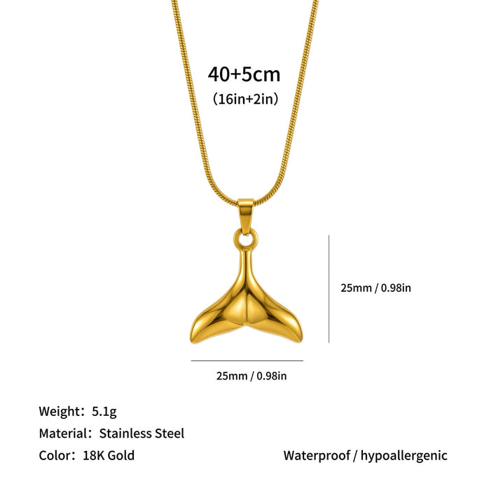 Wholesale High-end clavicle necklace with sun and starfish pendants,  made of titanium steel.