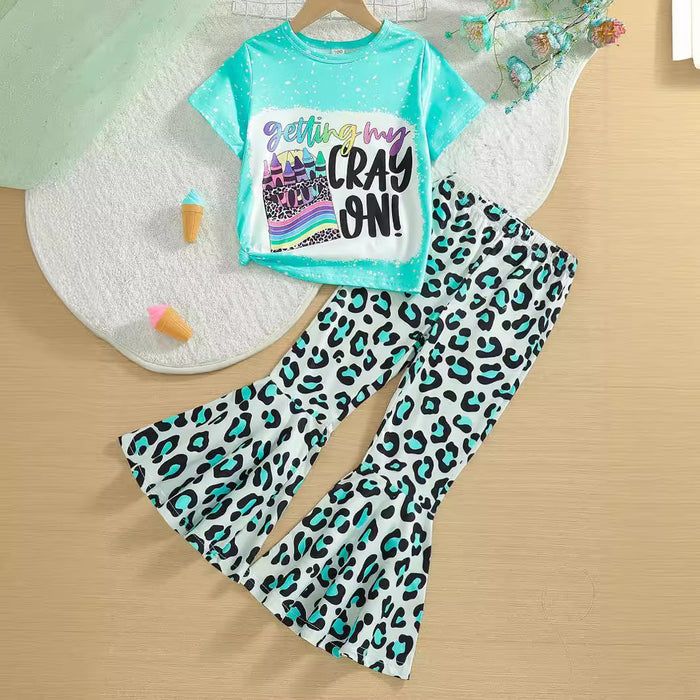 Wholesale Summer Letter Printed Trumpet Baby Clothes JDC-BC-QingY001