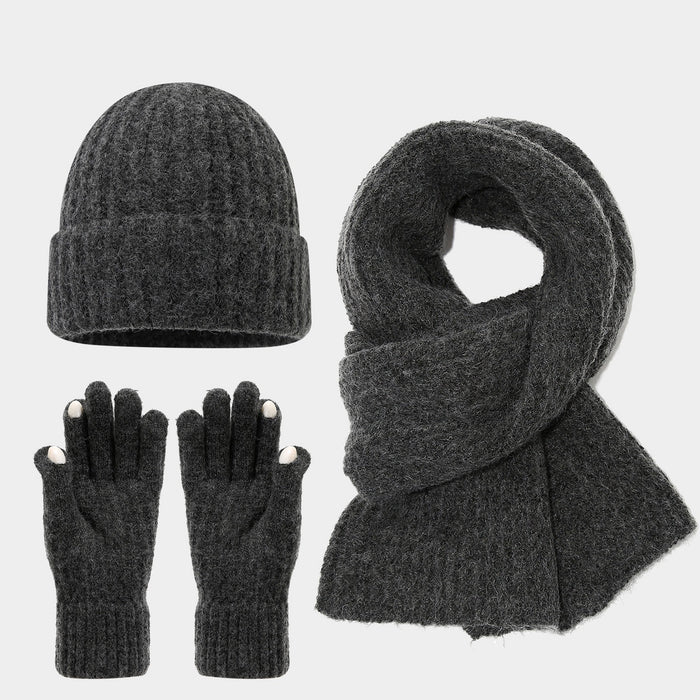 Wholesale Artistic finger-split touchscreen winter warm Hat Set