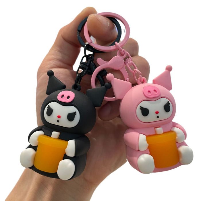 Wholesale Luminous night light keychain pendant, car bag hanging decoration, claw machine, small gift wholesale