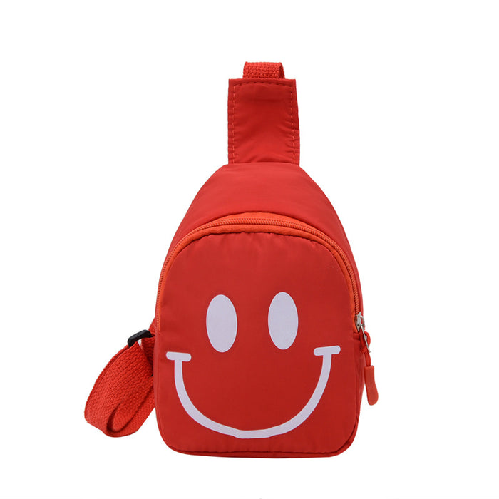 Wholesale Children's Smiling Face Chest Bag Shoulder Bag Small Shoulder Bag Sports Outdoor Bag JDC-SD-MO002