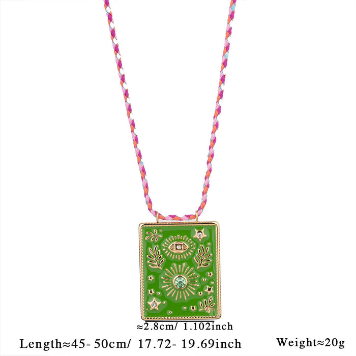 Wholesale Personalized Devil's Eye Necklace Retro Exaggerated Stainless Steel Necklace