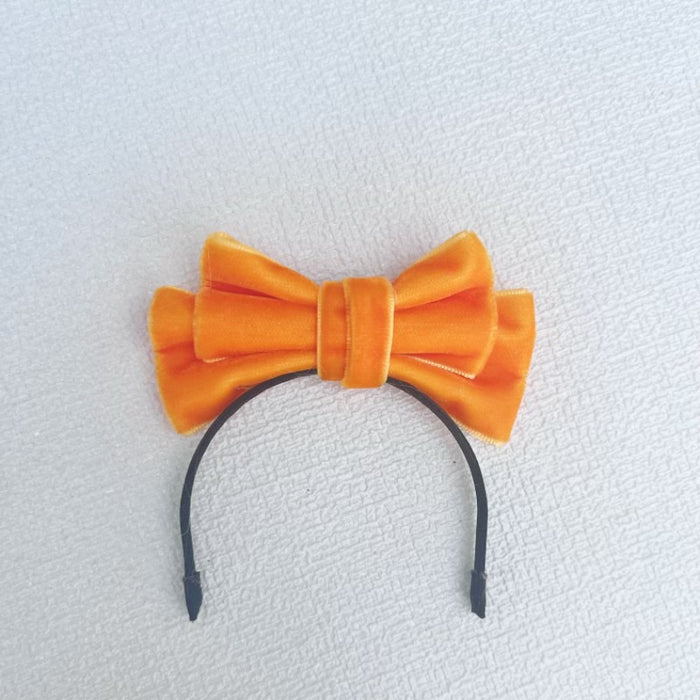 Wholesale Doll clothes sit party cloth cloth clothes accessories velvet bow hairband