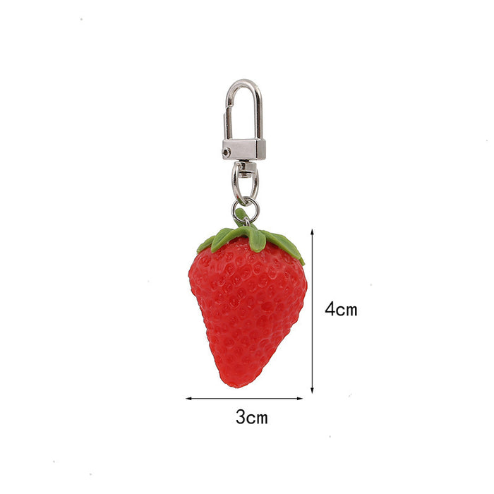 Wholesale Fruity PVC Keychain Chic Decorative Accessory for Bag Charm or Gift MOQ≥2