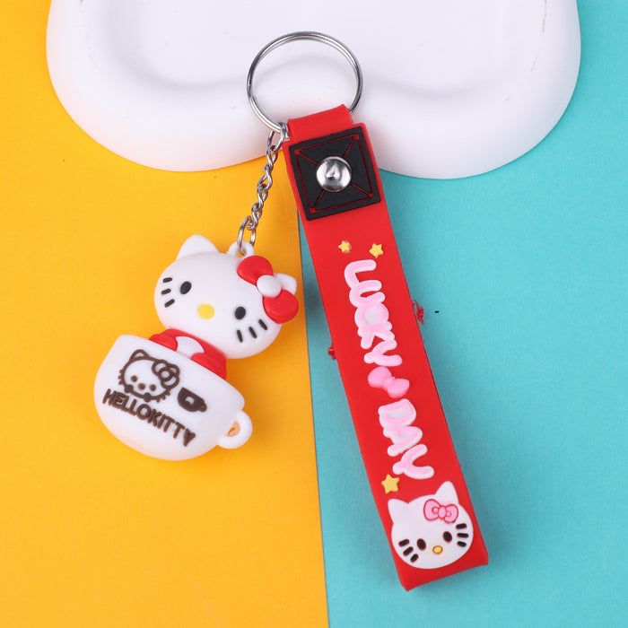 Wholesale Cute Cartoon Keychain Soft Rubber Three-dimensional Doll Pendant Mobile Phone Bag Pendant