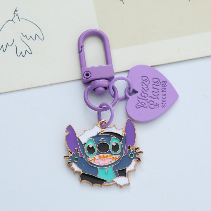 Wholesale Cartoon Key Chain Alloy Jewelry Backpack Key Pendant School Bag