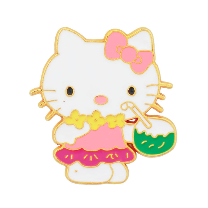 Wholesale Cartoon Cute Metal Cat Badge Brooch