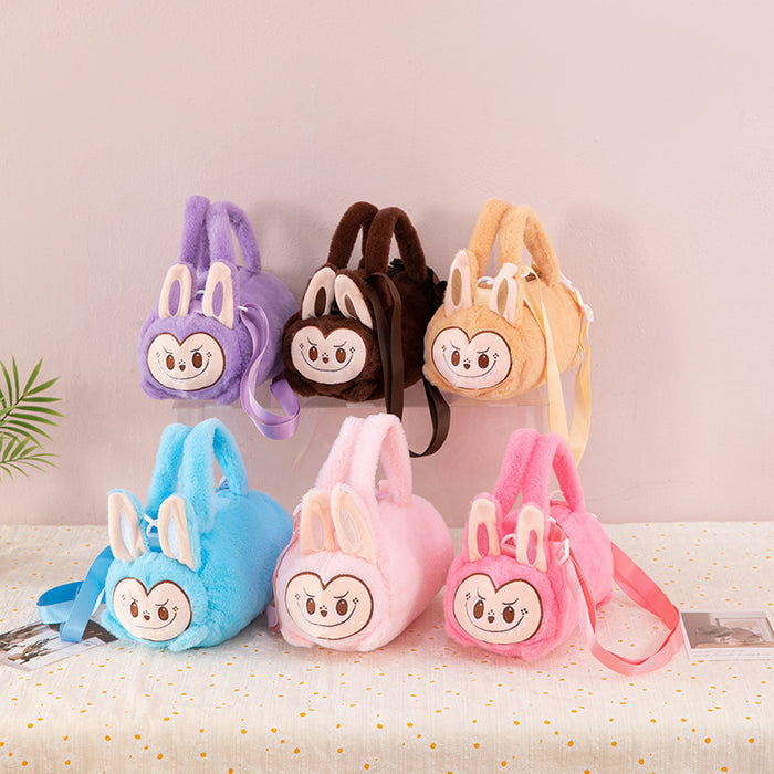 Wholesale Cartoon Cute Doll Toy Bag,  Cloth Hand-Carrying Cross-Body Bag,   Personalized Bucket Plush Bag