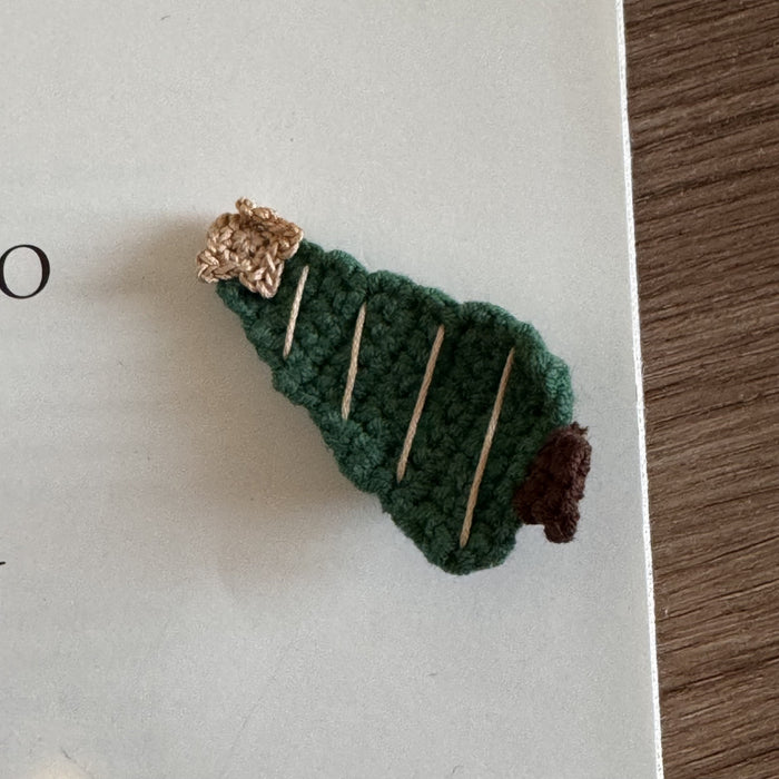 Wholesale Handmade Christmas Tree Dot Wool Hair Clips For Kids Holiday Everyday Styling Hair Accessory