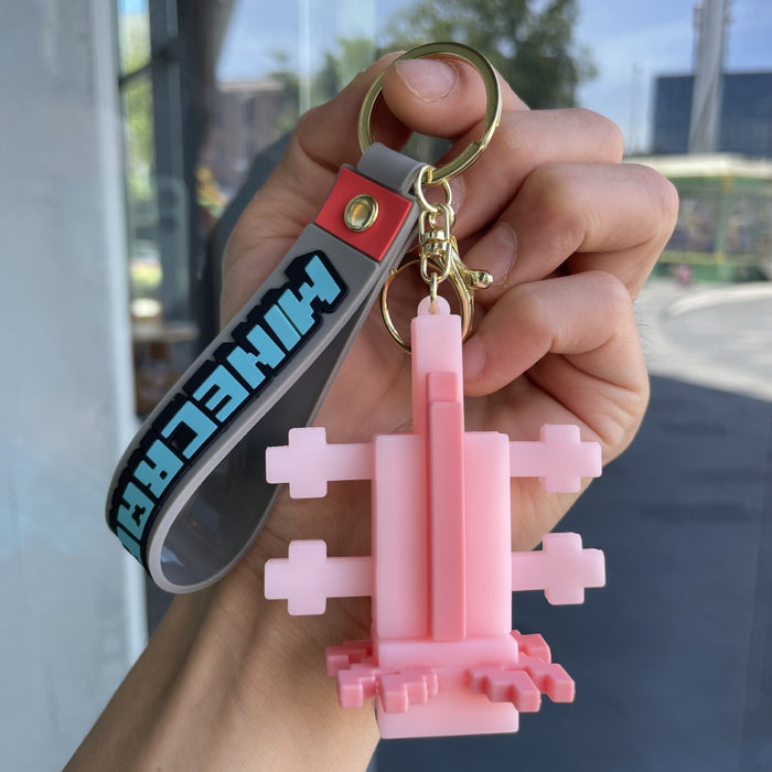 Wholesale Cartoon Figure Building Block Keychain
