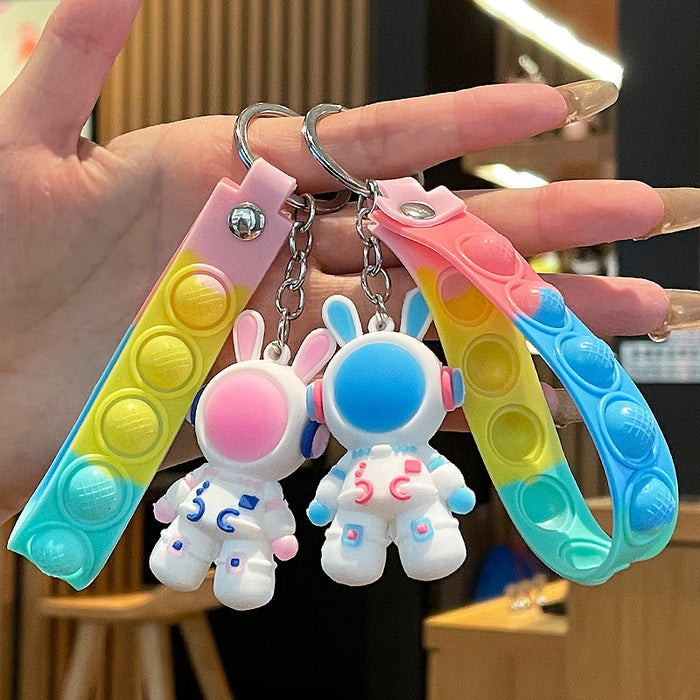 Wholesale  Cartoon  Keychain Rabbit Pendant  Key Chain Doll Key