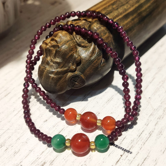 Wholesale Natural garnet bracelet, new high-end design, niche design, bracelet, bracelet, bracelet, bracelet