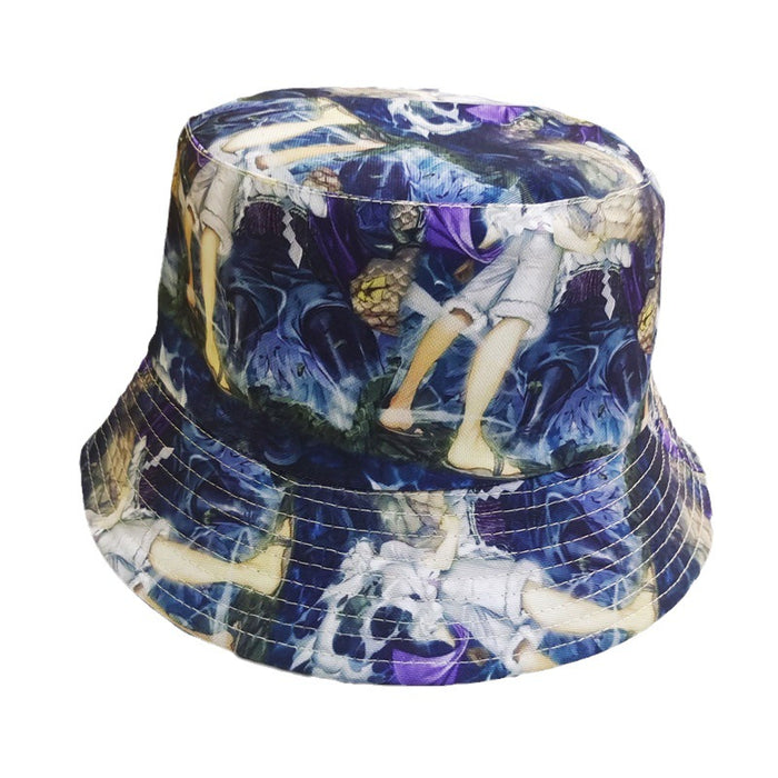 Wholesale Cartoon Print Cotton Bucket Hat JDC-FH-BoD017