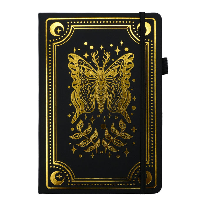 Wholesale Vintage A5 Imitation Leather Notebook with Gold Stamped Moon Cover