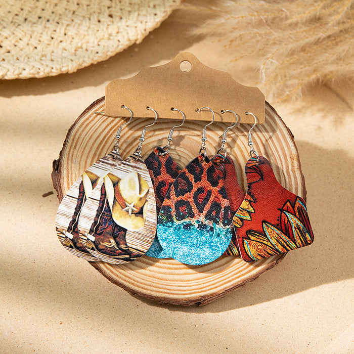 Wholesale Vintage turquoise design earring set