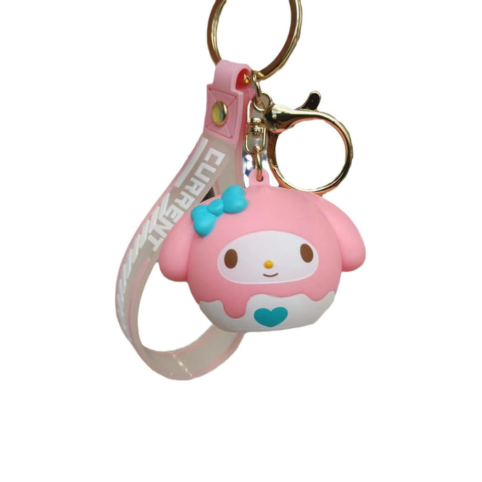 Wholesale Glowing Cute Silicone Pendant Keychain JDC-KC-HuJian005