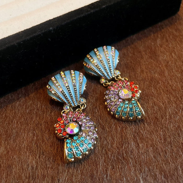 Wholesale Middle Ancient Oval Fashion Geometric Necklace Retro Court Style Clavicle Chain Niche