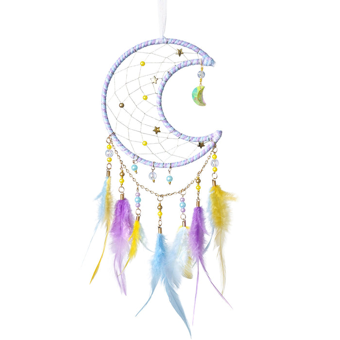 Wholesale Star and Moon Fairy Tale Dream Catcher Decorative Accent for Children' s Room MOQ≥2