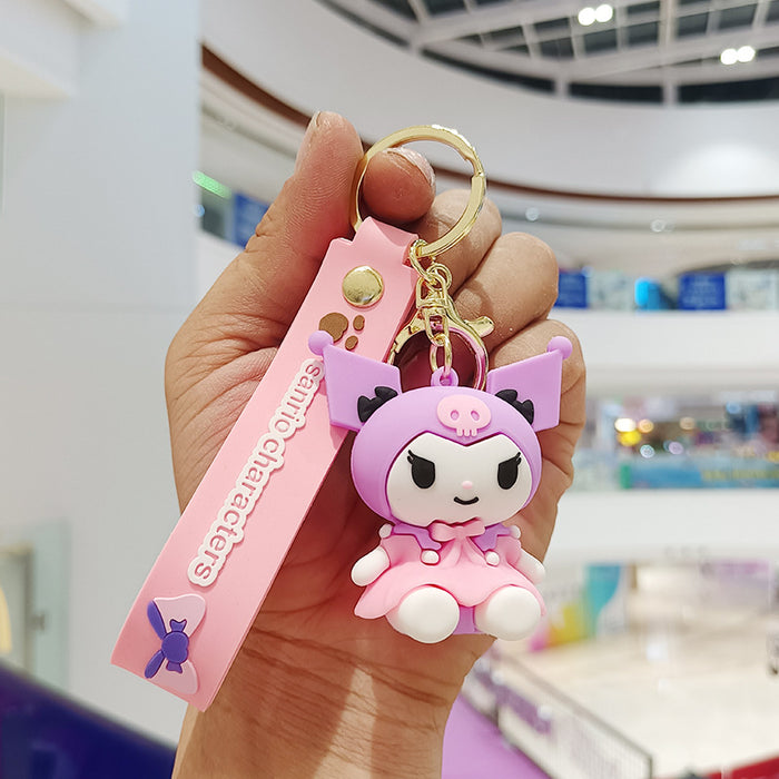 Wholesale Cartoon Silicone Doll Keychain JDC-KC-KuangK044