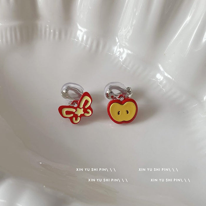 Wholesale Butterfly ear clip without ear hole, niche earring