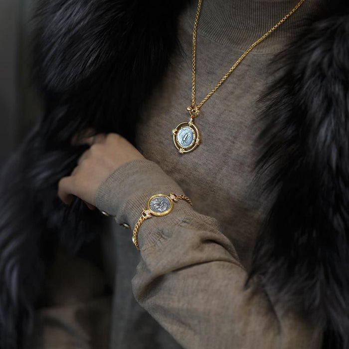 Wholesale Micropaved zirconia gold plated bracelet