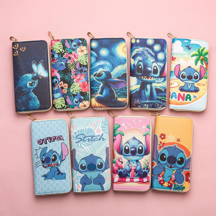 Wholesale Long Wallet with Zipper,  Printed Cartoon Wallet