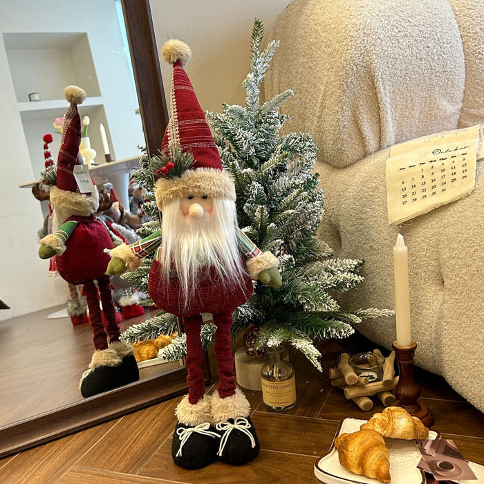 Wholesale Christmas Decoration Snowman Telescopic Doll Christmas Decoration