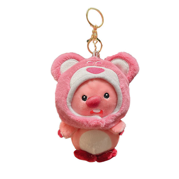 Wholesale Plush Headgear Cartoon Doll Keychain JDC-KC-JuJi023