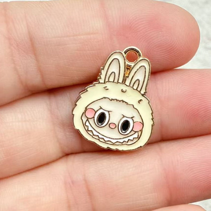 Wholesale 10pcs Anime Alloy Oil Drip DIY Earrings,  Bracelet,  Keychain,  Pendant