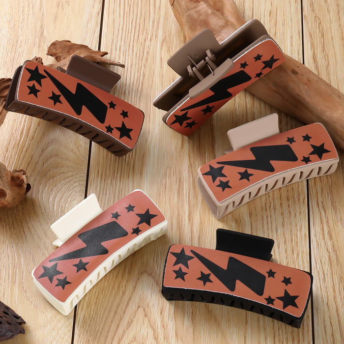 Wholesale five-pointed star Square Hair Clips