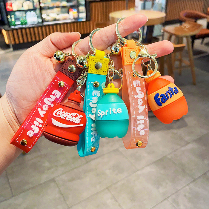 Wholesale Imitation Coke Bottle Keychain JDC-KC-LeZ004