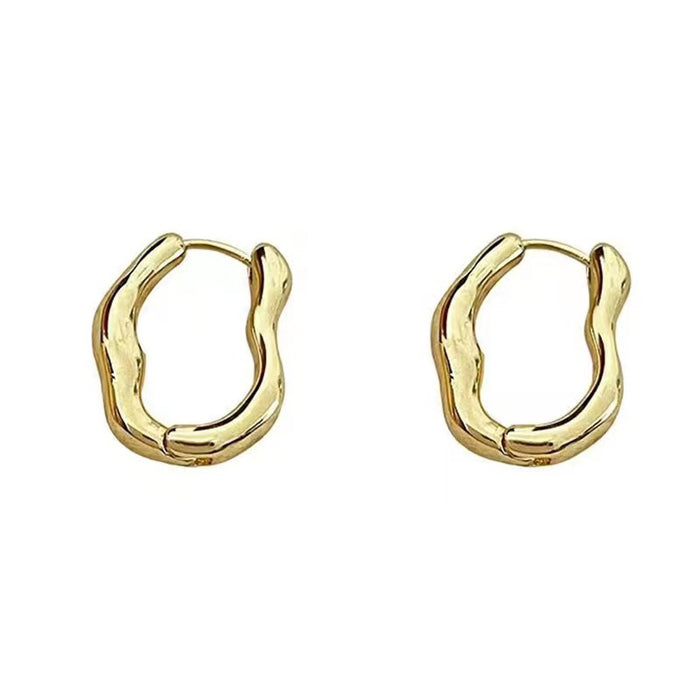Wholesale irregular geometric earrings for women simple earrings elegant  U-shaped earrings