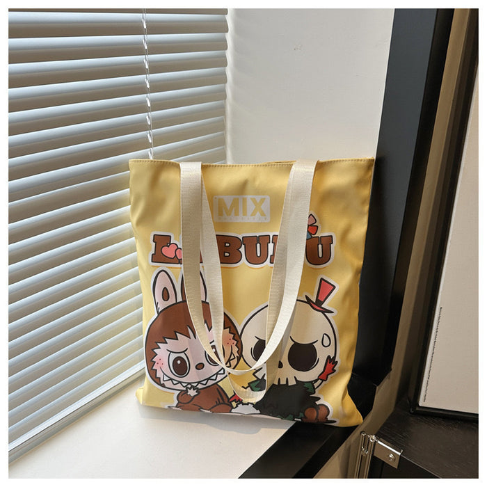 Wholesale Customized Canvas Bag Versatile Single Shoulder Bag Large Capacity Student Handbag Canvas Bag