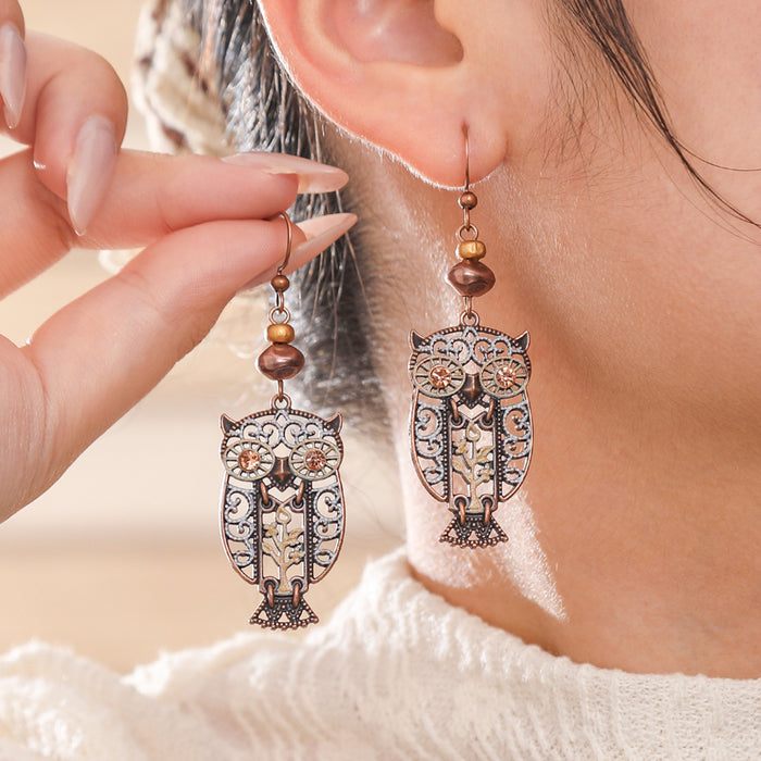 Wholesale Bohemian Retro Tassel Earrings Ethnic Style Zinc Alloy Gift MOQ≥2