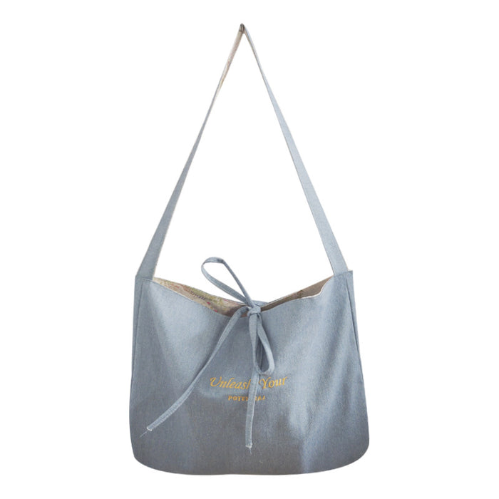 Wholesale New Large Capacity Dual Use Cowboy Bag for Work and Commuting, Fashionable, Simple, Ethnic Style, Versatile Crossbody Bag