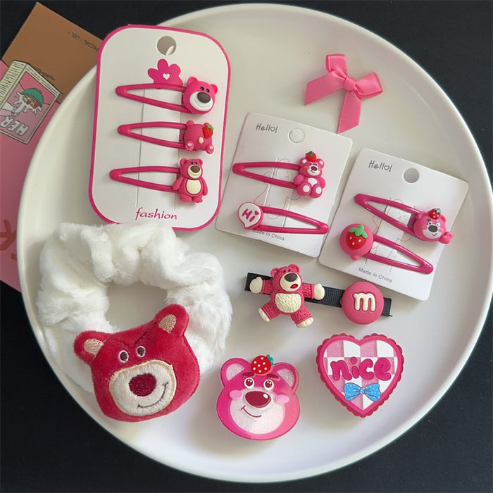 Wholesale  hairpin set  cute hello kitty hair accessories suit BB clip bangs clip