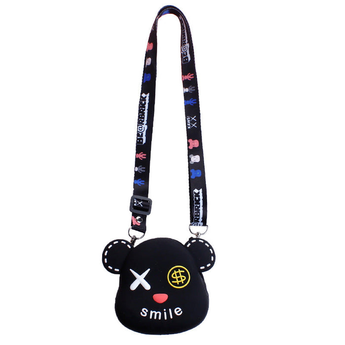 Wholesale Shoulder Bags Silicone Kids Change Storage Cute Cartoon (M) JDC-SD-DMT003