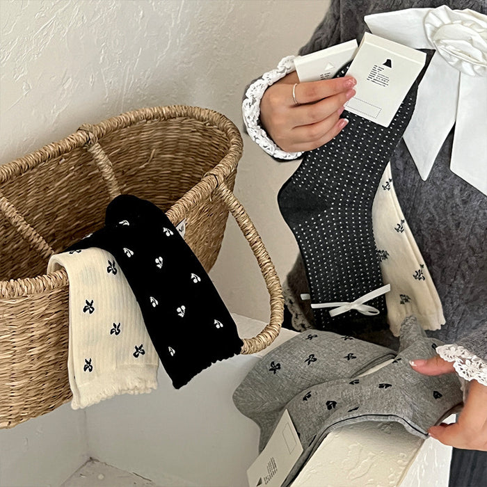 Wholesale Socks Girl Mid Socks Girl Autumn Stacking Socks