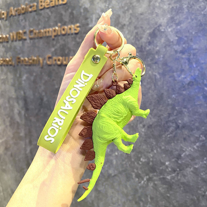 Wholesale Trendy Dinosaur Keychain Toy Metal Cartoon T-Rex Charm MOQ≥3