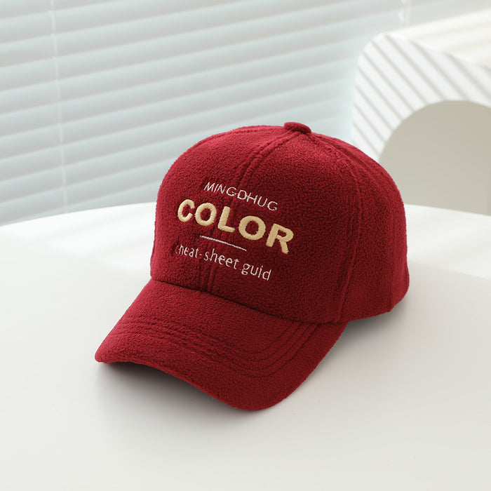 Wholesale Stylish Kids Baseball Cap Fleece Lined Warm Unisex Autumn Winter Toddler Hat