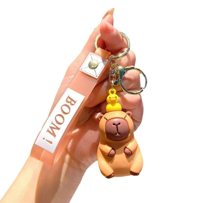 Wholesale  Silicone Keychain Pendant Cute Doll Bag Decoration