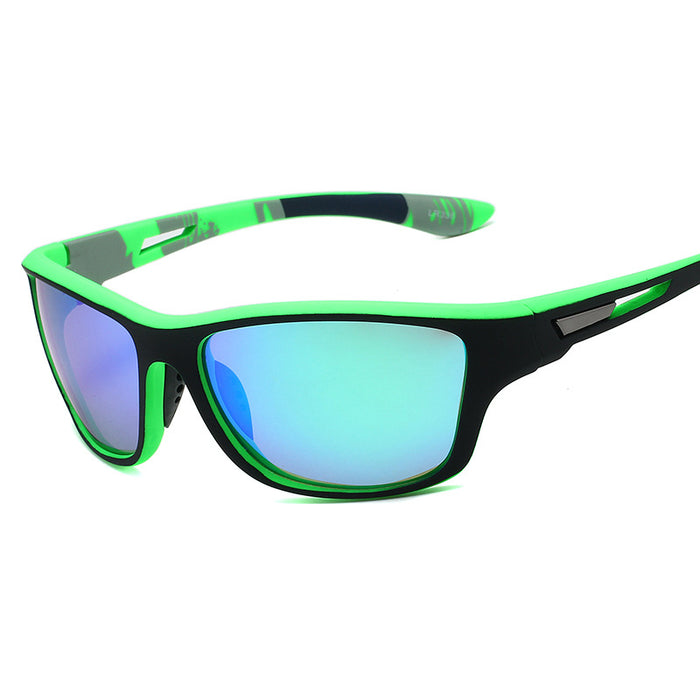 Wholesale Men's Polarized Colorful Film Dust-proof Cycling PC Sunglasses JDC-SG-HongR017