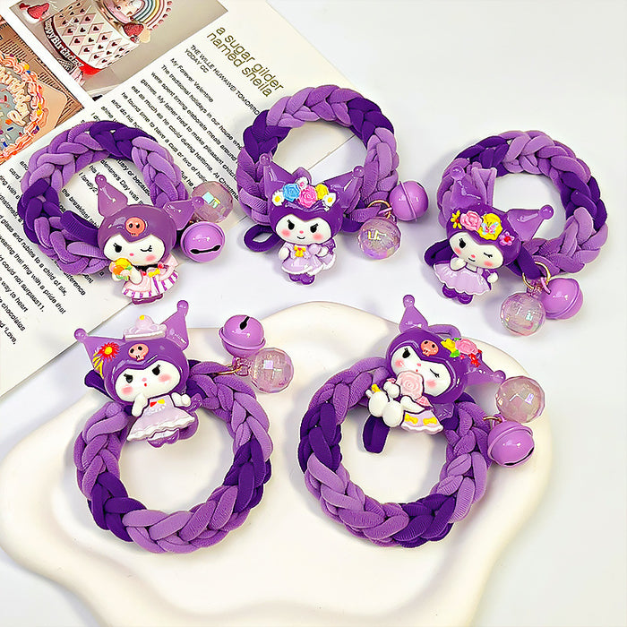 Wholesale Cute Cartoon Bell Towel Ring Hair Scrunchies JDC-HS-Yika003