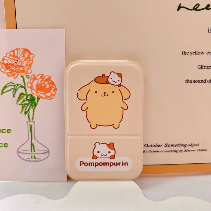 Wholesale Cartoon portable makeup mirror portable small mirror desktop folding mirror student dormitory HD dressing mirror