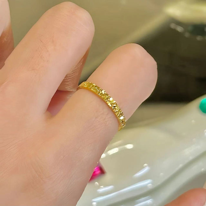 Wholesale Ring plated with real gold, narrow version, paired ring, plain ring, women's ring