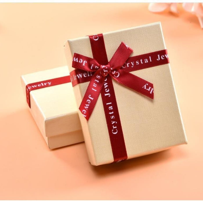Wholesale Exquisite bow jewelry box, jewelry ring, necklace, earring packaging box, creative